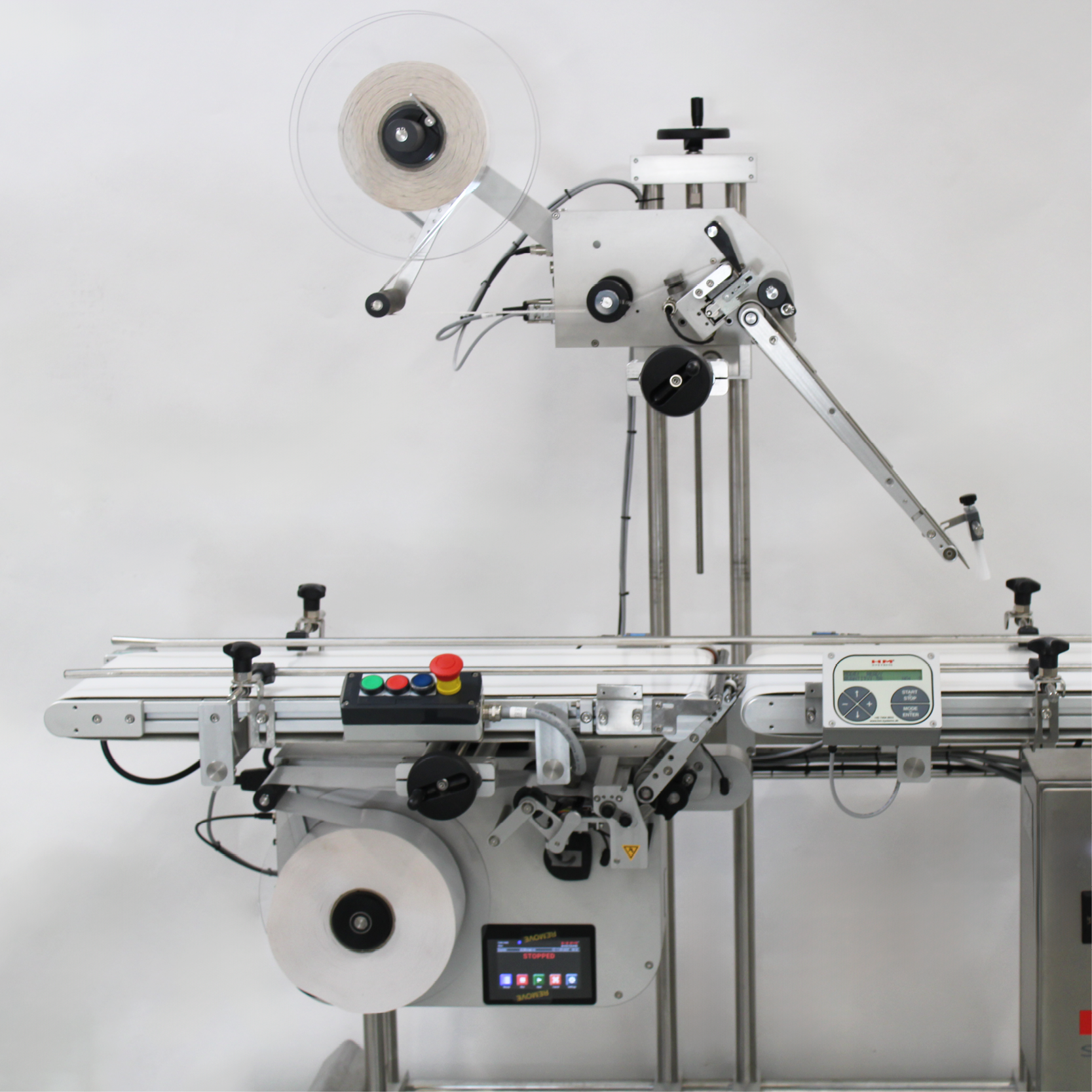 HM Linerfree dispenser with print and apply